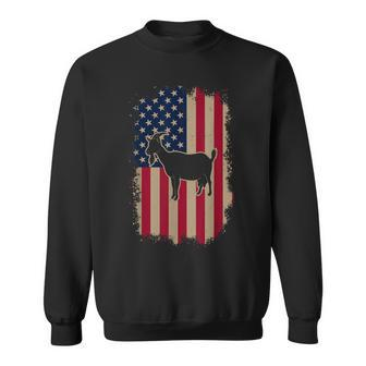 American Us Flag Fainting Goat Sweatshirt