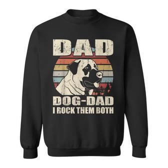 Anatolian Shepherd Dad And Dog Dad I Rock Them Both Vintage Sweatshirt | Mazezy