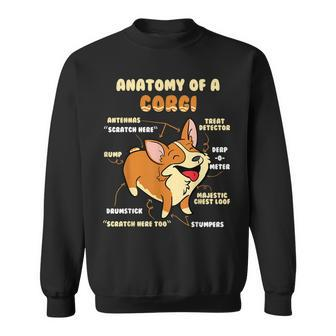 Anatomy Of A Corgi Pet Dog Lover Sweatshirt | Mazezy