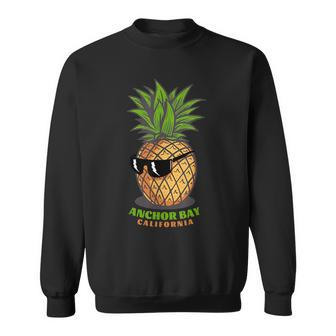 Anchor Bay Ca California Cute Pineapple Sunglasses Vacation Sweatshirt | Mazezy