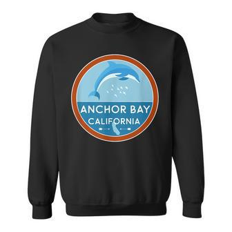 Anchor Bay Ca Dolphin California Vacation Souvenir Sweatshirt | Mazezy