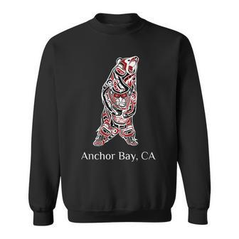 Anchor Bay Ca Native American Brown Grizzly Bear Sweatshirt | Mazezy