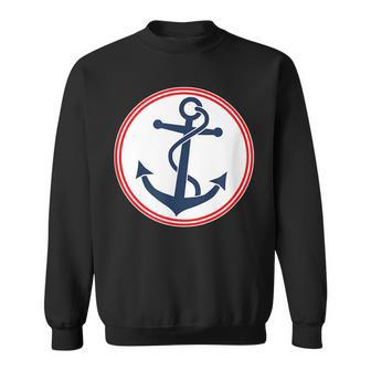 Anchor Red White And Blue Sweatshirt | Mazezy