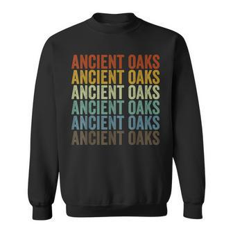 Ancient Oaks City Retro Sweatshirt | Mazezy