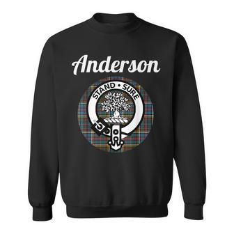 Anderson Clan Scottish Name Coat Of Arms Tartan Anderson Funny Gifts Sweatshirt | Mazezy UK