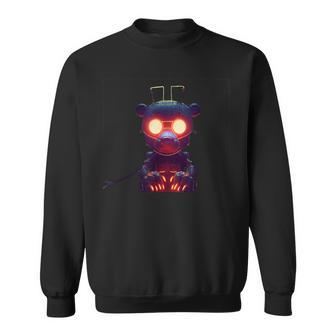Animatronic Freddy A Bear Scary Mechanical Glowing-Fire Sweatshirt | Mazezy