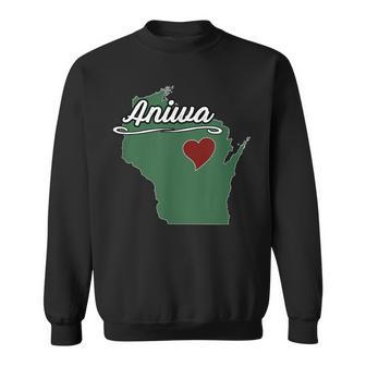Aniwa Wisconsin Wi Usa City State Souvenir Sweatshirt | Mazezy CA