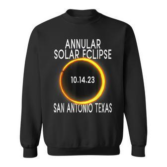 Annular Solar Eclipse 2023 San Antonio Texas Sweatshirt | Mazezy