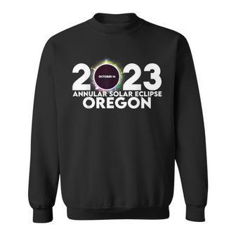 Annular Solar Eclipse Oregon 2023 Sweatshirt | Mazezy
