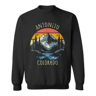 Antonito Colorado Usa Retro Mountain Vintage Style Sweatshirt | Mazezy