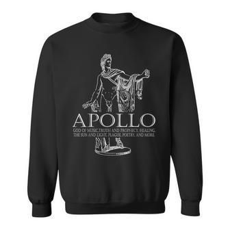 Apollo God Of Music And Sun Greek Mythology Sweatshirt | Mazezy