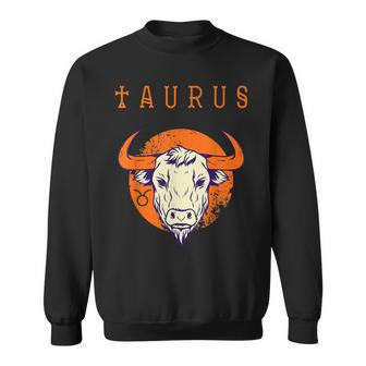 April May Taurus Astrological Sign Bull Zodiac Birthday Sweatshirt | Mazezy