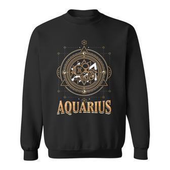 Aquarius Zodiac Sign Horoscope Astrology Birthday Star Sweatshirt | Mazezy