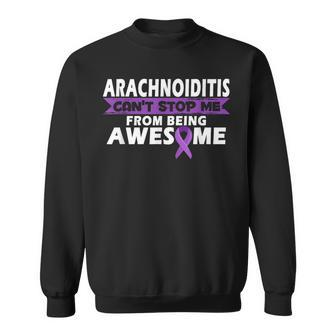 Arachnoiditis Awareness Warrior | Purple Ribbon Sweatshirt - Seseable
