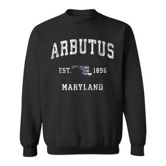 Arbutus Maryland Md Vintage American Flag Sports Sweatshirt | Mazezy