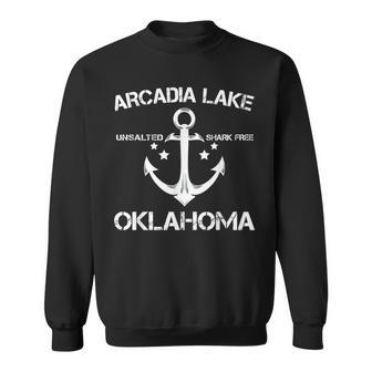 Arcadia Lake Oklahoma Fishing Camping Summer Sweatshirt | Mazezy
