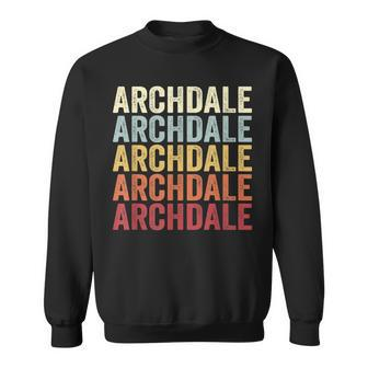 Archdale North Carolina Archdale Nc Retro Vintage Text Sweatshirt | Mazezy
