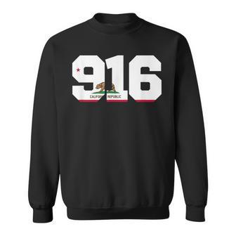Area Code 916 Sacramento California Sweatshirt | Mazezy