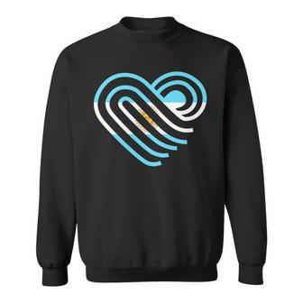 Argentina Sun Of May Heart Argentinian Pride Argentina Flag Sweatshirt | Mazezy