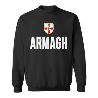 Armagh Northern Ireland Flag Tourist Souvenir Sweatshirt | Mazezy