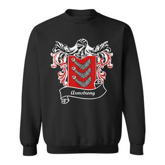 Armstrong Coat Of Arms Surname Last Name Family Crest Sweatshirt | Mazezy