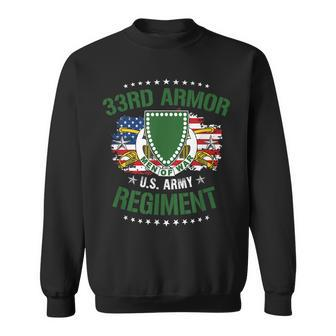 Army 33Rd Armor Regiment Sweatshirt | Mazezy