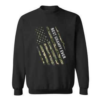 Army Veteran Best Grampy Ever American Camo Flag Sweatshirt | Mazezy