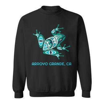 Arroyo Grande Ca Frog Pacific Nw Native American Indian Sweatshirt | Mazezy