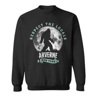 Arverne New York Respect The Locals Bigfoot Night Stroll Sweatshirt | Mazezy