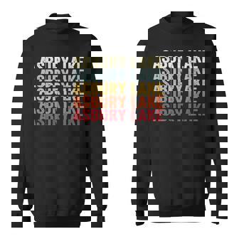 Asbury Lake Florida Asbury Lake Fl Retro Vintage Text Sweatshirt | Mazezy
