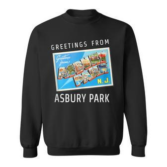 Asbury Park New Jersey Nj Travel Souvenir Postcard Sweatshirt | Mazezy