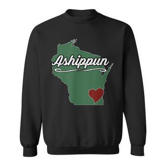 Ashippun Wisconsin Wi Usa City State Souvenir Sweatshirt | Mazezy CA