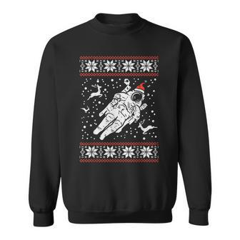 Astronaut Ugly Christmas Sweater Xmas Space Lover Boys Pj Sweatshirt | Mazezy DE
