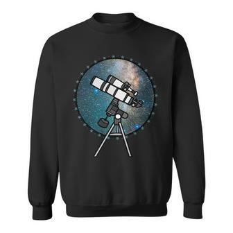 Astronomy Telescope Night Sky Observation Galaxy Sweatshirt | Mazezy