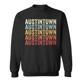 Austintown Ohio Austintown Oh Retro Vintage Text Sweatshirt | Mazezy