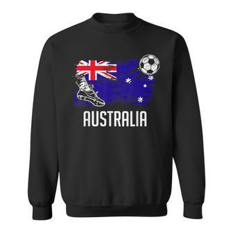 Australia Flag Jersey Australian Soccer Team Australian Sweatshirt | Mazezy