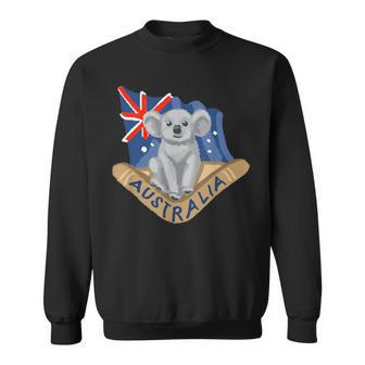 Australia Flag Koala Boomerang Sweatshirt | Mazezy