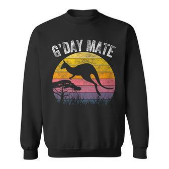 Australia Gday Mate Funny Kangaroo Australian Symbol Sweatshirt | Mazezy DE