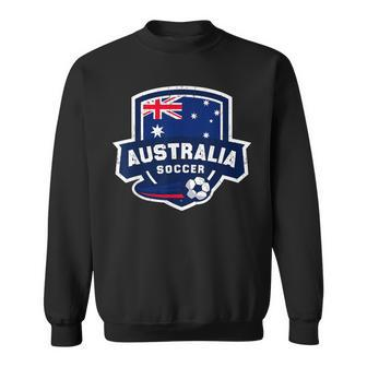 Australia Soccer Team Lover Australian Flag Patriotic Bo Sweatshirt | Mazezy