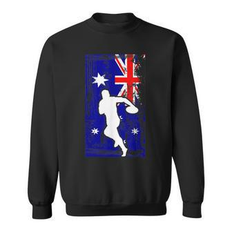 Australian Rules Football Country Flag Silhouette Sweatshirt | Mazezy