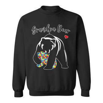 Autism Awareness Grandpa Bear Awareness Family Gifts Sweatshirt | Mazezy