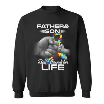 Autism Dad Father And Son Best Friends For Life Autism Sweatshirt | Mazezy