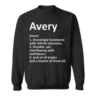 Avery Definition Personalized Name Birthday Idea Sweatshirt | Mazezy
