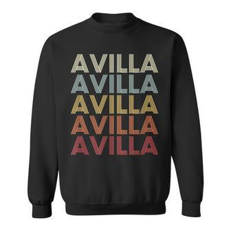 Avilla Indiana Avilla In Retro Vintage Text Sweatshirt | Mazezy DE
