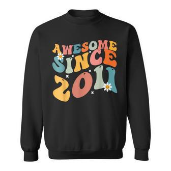 Awesome Since 2011 12Th Birthday Retro Born In 2011 Sweatshirt | Mazezy