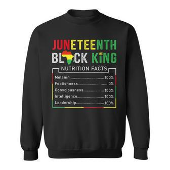 Awesome Junenth Black King Melanin Fathers Day Men Boys Sweatshirt - Seseable