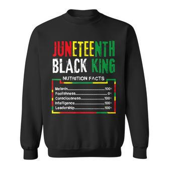 Awesome Junenth Black King Melanin Fathers Day Men Boys Sweatshirt | Mazezy