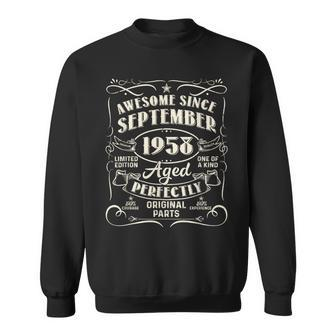 Awesome Since September 1958 65 Years Old 65Th Birthday Sweatshirt | Mazezy UK