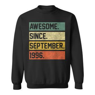 Awesome Since September 1996 27 Years Old 27Th Birthday Sweatshirt