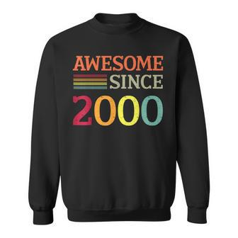 Awesome Since 2000 23Th Birthday Retro Vintage Sweatshirt | Mazezy